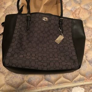 Coach tote used twice.